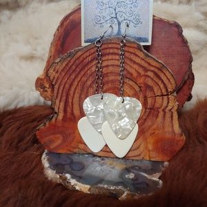 Guitar pick Gypsy Boho hippy Festival earrings